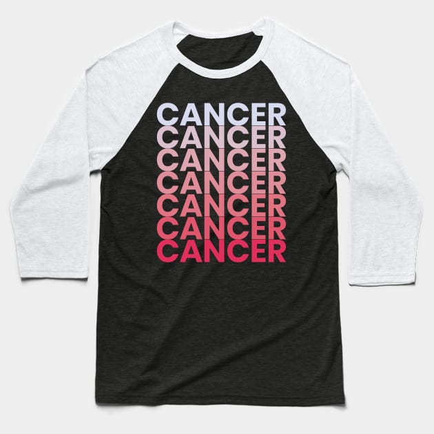 Cancer Zodiac Sign Baseball T-Shirt by gnomeapple